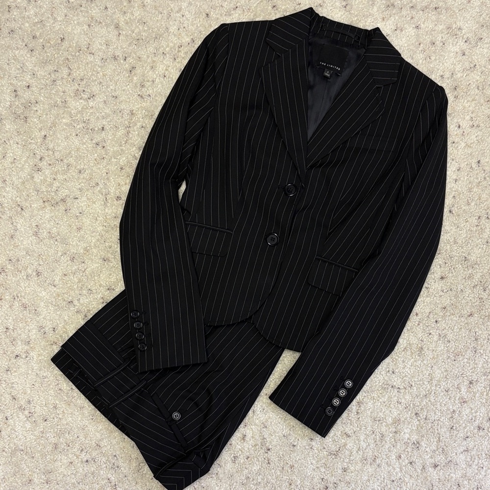 Black Pinstripe Women’s Pantsuit
